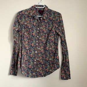 Liberty for J. Crew slim perfect shirt, size 8